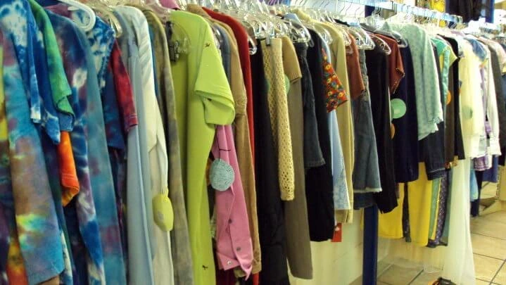 A display of clothes