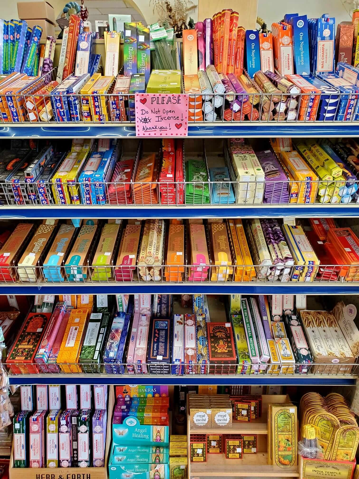 A display of incense